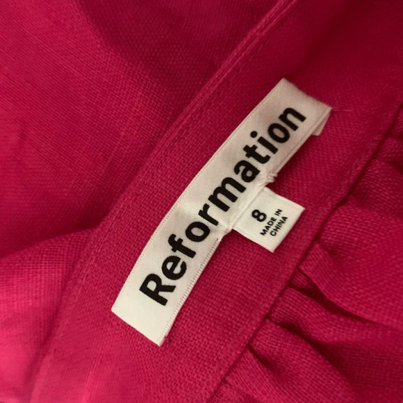 Reformation Orzo Linen Two Piece Set Dress, size 8 - Picture 9 of 10